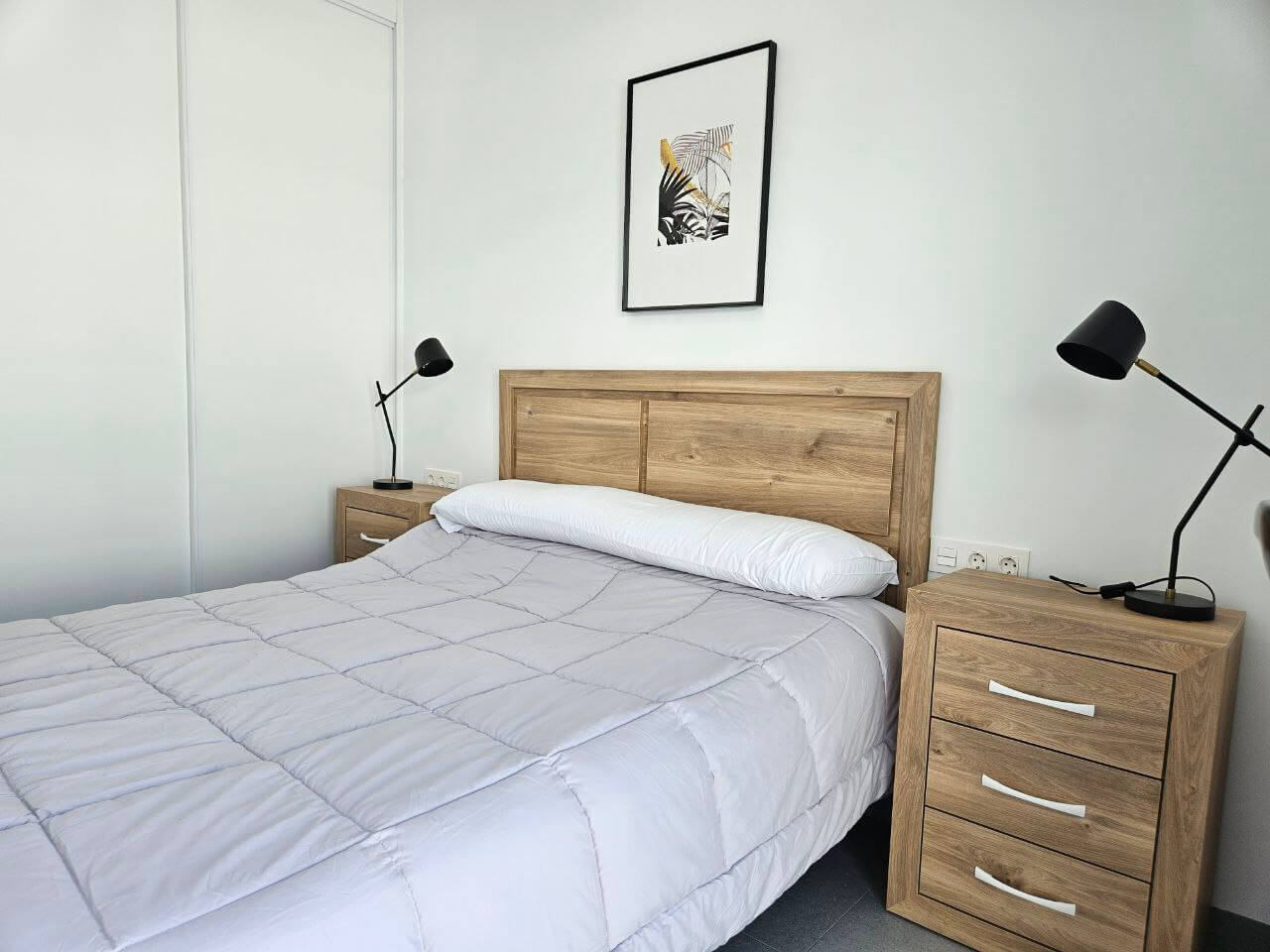Dubbele slaapkamer van het vakantiehuis in Spanje