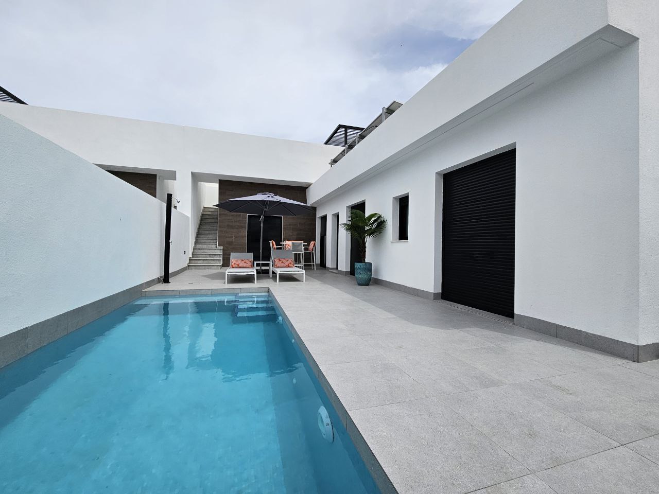 Luxury apartment pool